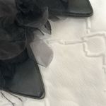 EXPRESS Cream and Black Blazer with Tuxedo Lapel and Deep V-Neckline Photo 3