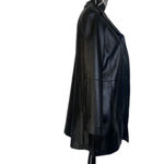 East 5th Black Genuine Leather Longline Boyfriend Leather Jacket Size Small Photo 1