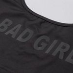 Women Printed Fitness U-neck Crop Top Photo 4