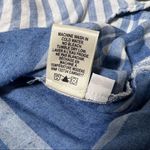 Cloth & Stone Blue and White Stripe Off Shoulder Shirt Dress Photo 14