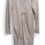 Charlotte Russe Vintage 90s Charlotte Ruse White Crochet Long Cardigan Sweater Large Photo 0