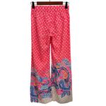 Lilly Pulitzer  Bal Harbour Palazzo Wide Leg Pink Paisley Pants Size XXS Photo 2