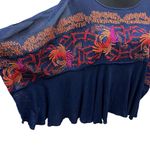 Free People Size Medium Beautiful Bold Embroidered Love Letter Top Tee Photo 2