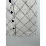 Urban Outfitters BDG White Navy Blue Windowpane Pencil Skirt Size 4 Academia Preppy Career Office Photo 2