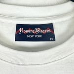 Rowing Blazers New York Spellout Embroidered Crewneck Sweatshirt Size Medium White Photo 4