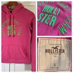 Hollister Y2 K  California Surf Team Hoodie Sweatshirt Women Small Pink‎ Green Photo 15