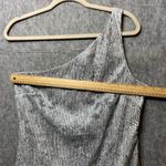 Studio Y  Sequins One Shoulder Dress Party‎ Cocktail Mini Dress Silver Size 13/14 Photo 3