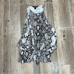 EXPRESS snake skin tank blouse bow size Small Photo 2