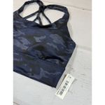 Core 10 Women's Small Navy Blue Camouflage Strappy Padded Sports Bra Size L Photo 1