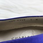 Charles Jourdan Paris Blue Satin Pumps Heels 7 Photo 9
