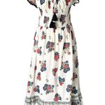 Tory Burch  Meadow Folly Cotton Voile Midi Dress Size Small Photo 3