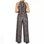 Julia Jordan High Neck Floral Lace Jumpsuit Photo 1