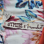 Gypsies & Moondust  bohemian Floral Print wide leg Pants size L Photo 7