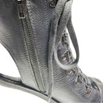 Free People  City Of Lights EU 39 US 9 Booties Lace Up Ankle Boots NEW Dark Blue Photo 9