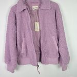 Universal Threads NWT Universal Thread Collared Sherpa Bomber Jacket Mauve Magic Size Large L NEW Photo 5