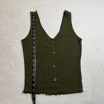 Caution to the Wind V-Neck Sleeveless Ribbed Tank Top Size Small Boho Casual Photo 5