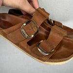 Birkenstock  Arizona Leather Sandals Brown Big Buckle Women's Size 38 or US 7 Photo 0