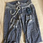 Alternative Medium  Thin Blue Sweat Pants With Matching Hair Tie Photo 0