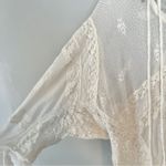Free People Layered In Lace Swing Dress Tunic Ivory White Small Photo 8