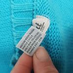 Justin Vintage  Trent Turquoise Cable Knit Vneck Sweater Vest Size Small Photo 5