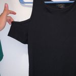 Forever 21 Black Tshirt / Shift Cold Shoulder Dress Photo 4