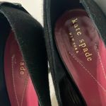 Kate Spade Rhinestone Buckle Black Peep Toe Heels Size 6.5 Photo 3