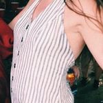 Urban Outfitters halter striped romper Photo 0