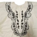 Floral Embroidery Scallop Hem Festive Hippie Bohemian Asian Ethnic Mexican Top Size undefined Photo 2