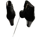 Adrienne Vittadini  Women's Black Suede Clarine Ankle Booties Size 8.5 Photo 3