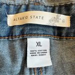 Altar'd State Altar’d State Distressed Denim Shortalls Shorts Womens XL Western Festival Y2K Photo 3