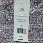 French Connection NWT Pink and Blue Smocked Crop Top 2 Photo 1