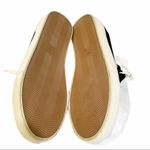 Madewell  Size 10 Black Sidewalk Low Top Sneaker Leather Real Fur Animal Photo 8