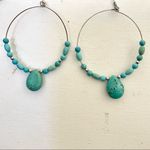 Big round turquoise earrings Photo 5