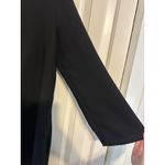 Gap Black Long-Sleeve V-Neck Dress With Back Zipper Closure Large Photo 3