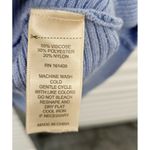 Greige Ribbed Dolman Sweater Womens Size L Side Buttons Long Sleeves Light Blue Size L Photo 6