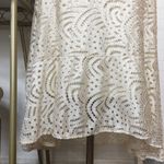 Reba  Ivory Cream Eyelet Ruffle Hi Low Dress​ Photo 2