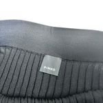 Pinko Black Pleated Knit Side Button Maxi Skirt Size Medium Photo 2