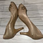 Alex Marie  Sparkle Nude Metallic High Heels Women’s Pumps Photo 4