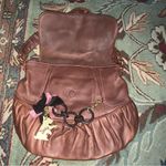 Juicy Couture Pam & Gela Scottie Dog Charm Brown Leather Heart Purse Photo 3
