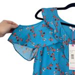 Parker ‎ Womens S Blue Dedra Floral Cold-Shoulder Top In Prairie NWT Photo 8