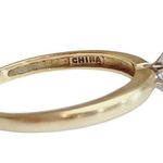 14K 14KT Marquise Cut Diamonique Cubic Zirconia Yellow Gold Ring Sz 8.75 Photo 3