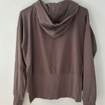 Athleta   Mission Hoodie Chocolate Size XXS Hi/ Lo with thumbhole Sculptek Fabric Photo 5