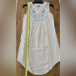 Knox Rose Embroidered Boho Tank Dress Size S Taupe Sleeveless V-Neck Like New Photo 6