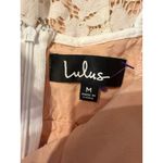 Lulus  One Wish Lace Dress Women's Medium White Handkerchief Hem Spaghetti Strap Photo 3