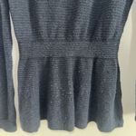 Emporio Armani  Women’s Black Sweater Size 40 Peplum Long Sleeve Photo 6