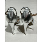 Brash Woman’s Silver Open Toe Strappy High Heel Dress Shoe 6.5 Photo 5
