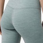 New Balance Heathered Teal Cropped Leggings Photo 2