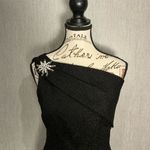 Kay Unger  Elegant Black One-Shoulder Dress Size 4 Photo 9