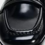 ZARA NWT black Rounded toe. FAUX PATENT LEATHER PENNY LOAFERS size 7.5 Photo 8