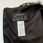 Alex Evenings Black Rhinestone Shoulders Ruched Stretch Cowl Neck Dress Size 16W Photo 10